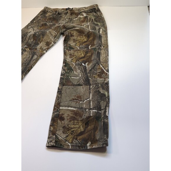 Realtree Camo Pants Mens 36x30 Hunting Streetwear Y2K 100% Cotton Double Knee - Picture 3 of 12